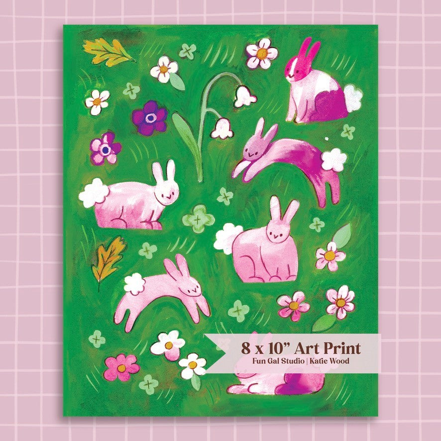 Field Bunnies Art Print