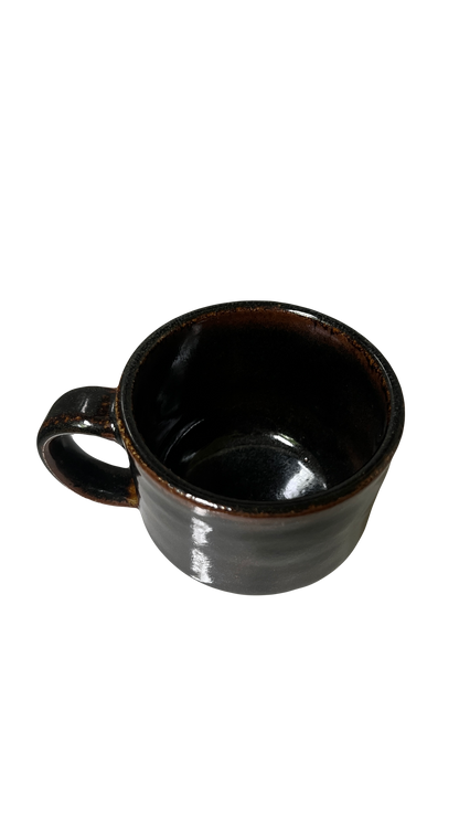 Ceramic Wood Fired Mug - Black #1