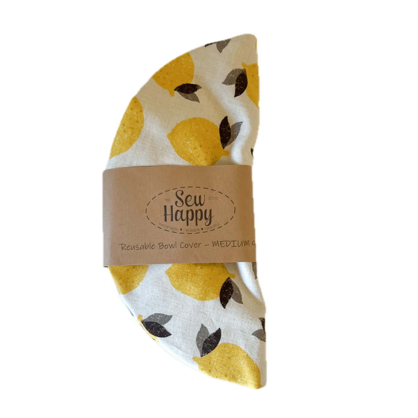 Medium Reusable Bowl Cover - Lemons