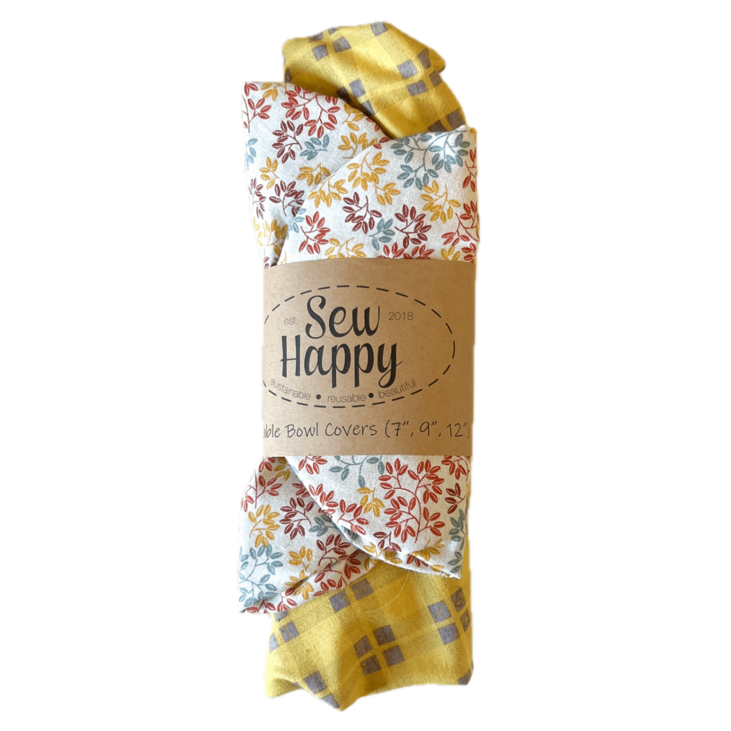 Reusable Bowl Covers (7'', 9'', 12'') - Floral & Plaid