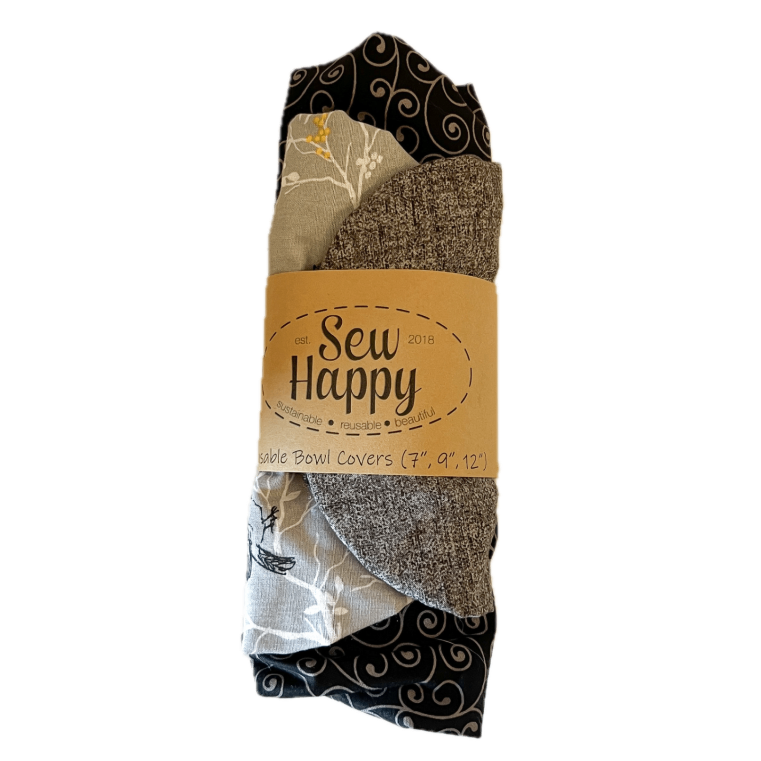 Reusable Bowl Covers (7'', 9'', 12'') - Grey