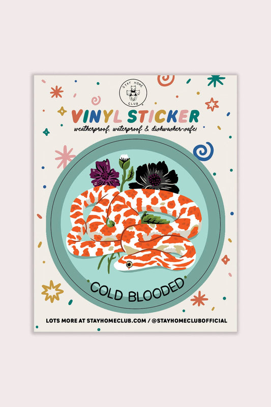 Cold Blooded Sticker | Waterproof Vinyl Sticker