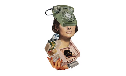 “24HR Hotline” Vintage Collage Print