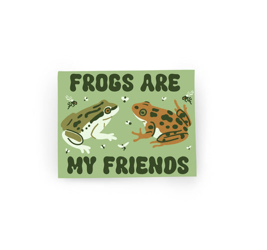 Friend to Frogs Sticker