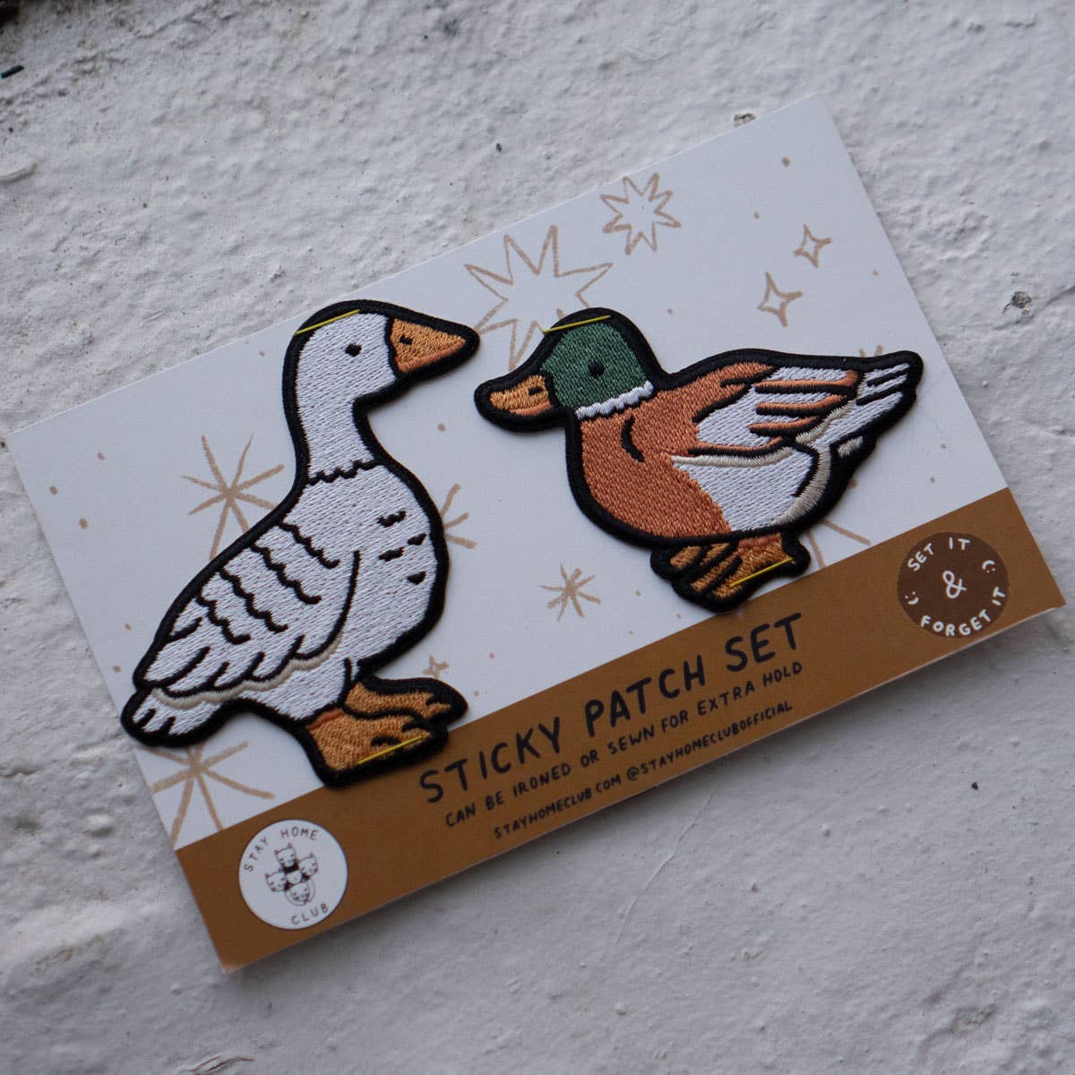 Fowl Sticky Patch Set | Embroidered Sticker Patches