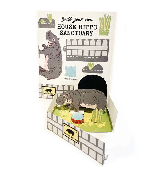   Build your own House Hippo Sanctuary Card