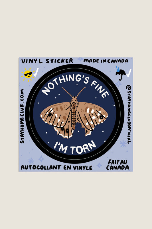 I'm Torn Sticker | Waterproof Vinyl Sticker