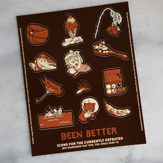 Been Better Icons Mega 8" x 10" Vinyl Sticker Sheet