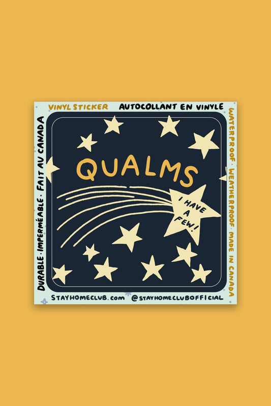 Qualms Sticker | Waterproof Vinyl Sticker