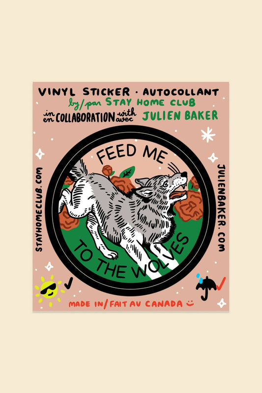Feed me to the Wolves Sticker | Waterproof Vinyl Sticker