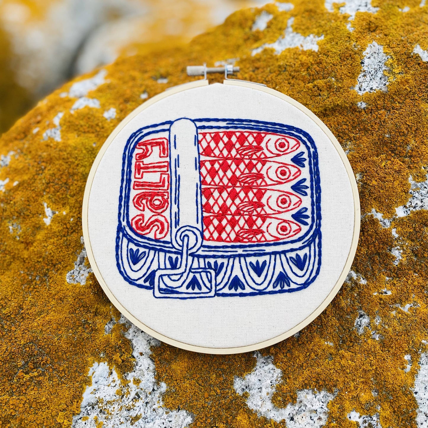 Sardines Complete Embroidery Kit