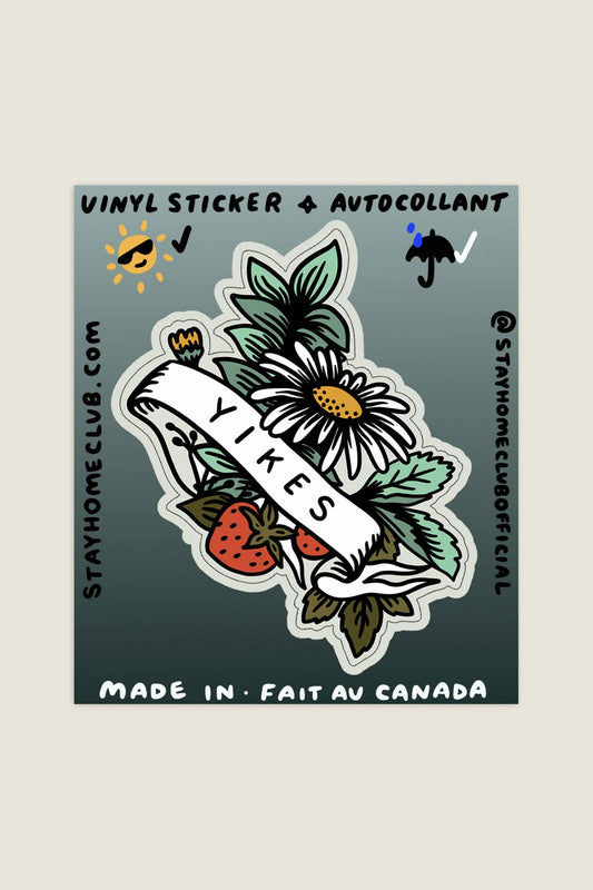 Yikes Sticker | Waterproof Vinyl Sticker