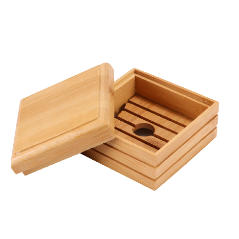 Bamboo Shower Square Container