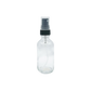 Small Clear Glass Bottle with Black Spray Cap