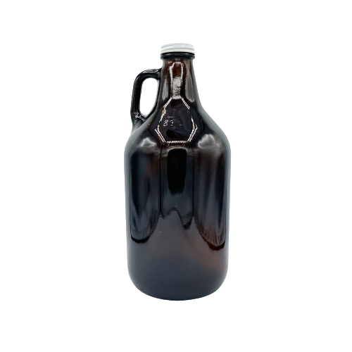 1/2 Gallon Amber Pistol Grip Jug