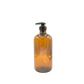 Amber Glass Bottle with Black Pump